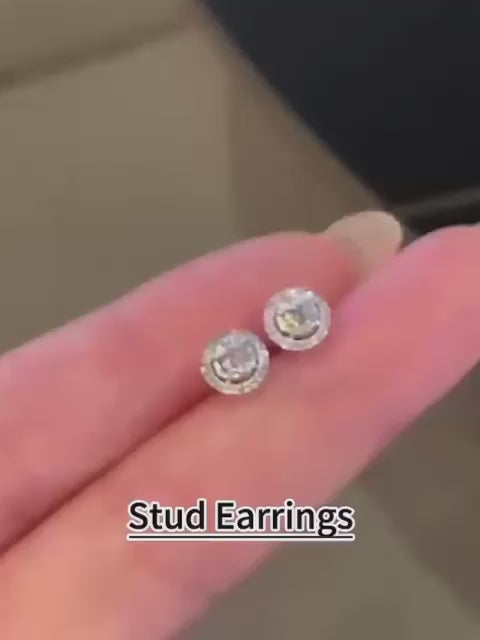 Round Diamond Stud